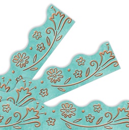 [T92677] I*Metal Flowers Borders (39'x2.25") (11.9m x 5.7cm)