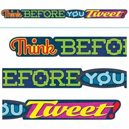 [TA25218] Think BEFORE YOU Tweet! Banner(10ft=3m) (1pc)