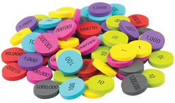 [TCR20715] Foam Place Value Disks(140pcs) (1''-2.5cm)