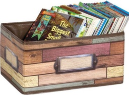 [TCR20913] Reclaimed Wood Small Storage Bin ( 5" x 8" x 11" )(12.7cmx20.3cmx27.9cm)