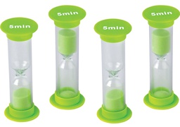 [TCR20947] 5 Minute Sand Timers - Mini ( 1” x 3.5”)(2.5cmx8.8cm)