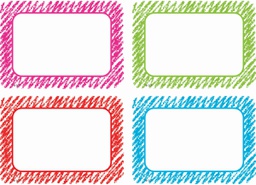 [TCR2689] Scribble Name Tags/Labels - Multi-Pack (3.5''x2.5'')(8.8cmx6.3cm)(36pcs)