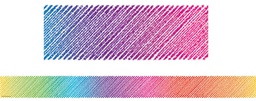 [TCR3418] Colorful Scribble Straight Border (3''x35'')(7.6cmx88.9cm) total (35'=10.6m) (12pcs)