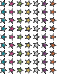[TCR3556] Chalkboard Brights Stars Mini Stickers (378stickers) (0.5''-1.2cm)