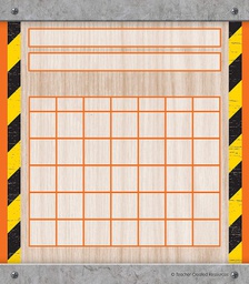 [TCRX5226] Under Construction Incentive Charts  (13.3cm x15.2cm)    (36 pcs)