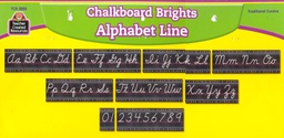 [TCR5858] Chalkboard Brights Cursive Writing Bulletin Board (9 panels)Total is (17'=5.1m)