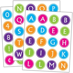 [TCRX5910] Brights Alphabet Stickers (120 Stickers) (1''-2.5cm)