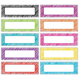 [TCR77388] Scribble Labels Magnetic Accents (12.0cm x 3.8cm)    ( 20 pcs)