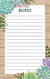 [TCR8595] Rustic Bloom Notepad (5.25''x8.25'')(13.3cmx20.9cm)(50sheets)