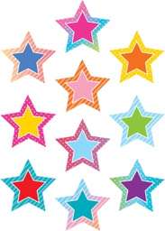 [TCRX8758] Colorful Vibes Stars Accents (10 Designs (30 pcs) (6.5" x 5" (16.5cm x 12.7cm)