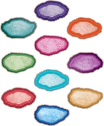 [TCRX8808] Geodes Accents Variety pack (10 designs  (7"x4" (18cm x 10cm) (30 pcs)