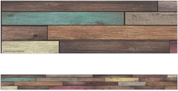 [TCR8838] Reclaimed Wood Straight Border Trim, 12pcs 3''x35''(7.6cmx88.9cm)