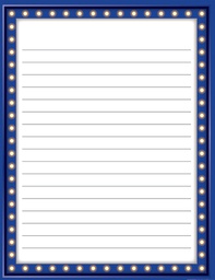 [TCRX7529] Marquee Lined Chart (55cmx 43cm)