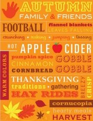 [TCRX7534] Fall Subway Art Chart (55cmx 43cm)