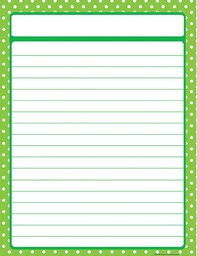 [TCRX7676] Lime Polka Dots Lined Chart (55cmx 43cm)
