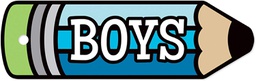 [TNTX10112] PLASTIC HALL PASS BOYS PENCIL (20cmx 6cm)(1 pc)