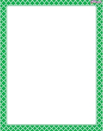[TX27324] Moroccan Green Chart Wipe -Off (55cmx 43cm)