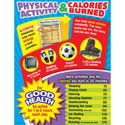 [TX38250] Physical Actvity &amp; Calories Burned Chart (55cmx 43cm)