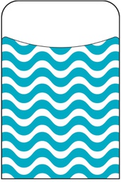 [TX77041] Wavy Teal (8.8cm x 13.3cm)   (40 pockets)