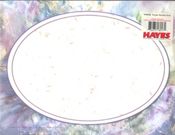 [VAX656] Purple Marble/Oval Border (21.5cmx 28cm)(50  pk)