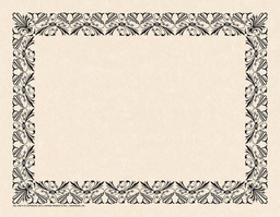 [VAX914] Art Deco Black - Border Paper (21.5cm x 28cm)    (50  pk)