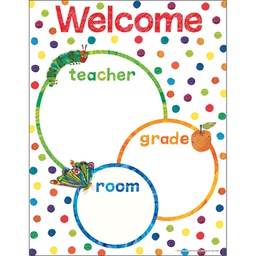[CDX114301] ERIC CARLE WELCOME! CHART 17''x22''(43cmx55cm)