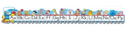 [CDX1787] Alphabet Train Bulletin Board Set   (10pcs)
