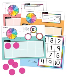 [CDX146031] Edu-Clings Silicone Center: Ten Frames Manipulative (Gr:K-1)(22pcs)