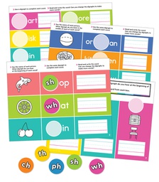 [CDX146036] Edu-Clings Silicone Center: Digraphs Manipulative Grade 1-2 (20 pcs)