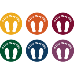 [TCR77533] Spot On Floor Markers Please Stand Here - 7"(17.7cm)