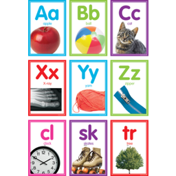 [TCR8798] *Colorful Photo Alphabet Cards Bulletin Board Set (40pcs)