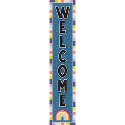 [TCR9035] Oh Happy Day Welcome! vertical Banner (8''x39'')(20.3cmx99.06cm) (1pc)