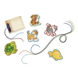 [MD3782] Pets Lace &amp; Trace Panels Wooden Toys (3-5yrs)