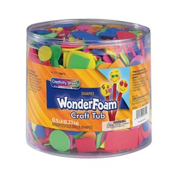 [PAC4311] WONDERFOAM FOAM SHAPES TUB 0.5LB(3000 pcs approx)