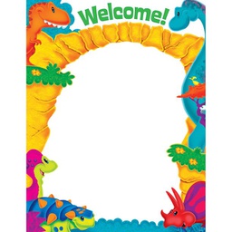 [TX38487] Welcome! Dino-Mite Pals Chart (21.6''x17'')(55cmx43cm)