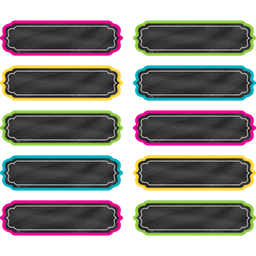 [TCRX20871] Chalkboard Brights Labels (30 sheets/pack)(5.25''x1.5'')(13.3cmx3.8cm)