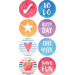 [TCRX8194] Watercolor Planner Mini Stickers(378stickers) (0.4''-1cm)