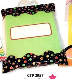 [CTPX2957] STORAGE BAGS Dots on Black (4 bags)  (12"x10.5")  (30cm x 27cm)