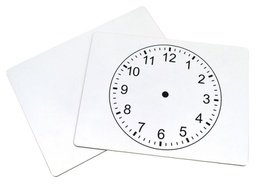 [PAC90051] PACON CLOCKFACE WHITEBOARD 9" x 12" (23cm x 30.5cm) 2-SIDED, CLOCKFACE/PLAIN SINGLE