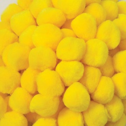 [PAC811013] CREATIVITY STREET POM PONS 1" (2.50cm) YELLOW (100pcs)