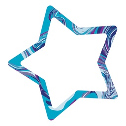 [CD151101] MARBLE SWIRL STAR Notepad (50pkg) (5.5''x5.5'')(14cmx14cm)