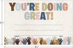 [TCR7136] EVERYONE IS WELCOME YOU'RE DOING GREAT Awards 5.5" x 8.5" (14cm x 21.5cm)