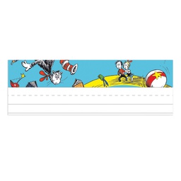 [EU833130] DR SEUSS CAT IN THE HAT SELF ADHESIVE NAME PLATES (36/pkg)(9.6''x3.25'')(24.3cmx8.2cm)