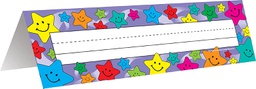 [TCR1941] HAPPY STARS Tented Name Plates (36/pkg)(7''x11.5'')(17.7cmx29.2cm)folds to (3.5''x11.5'')(8.8cmx29.2cm)