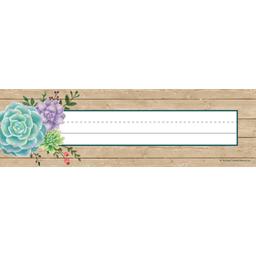 [TCR8555] RUSTIC BLOOM  Flat Name Plates (36/pkg)(3.5''x11.5'')(8.8cmx29.2cm)