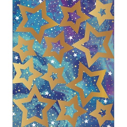 [CD168272] *Galaxy Stars Shape Stickers  (72 Stickers) (lg: 1.7''-4.45cm)
