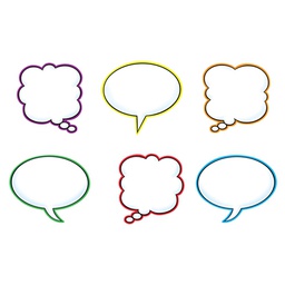 [T10928] SPEECH BALLOONS ACCENTS approx 6''(15.2cm) (36 pcs)