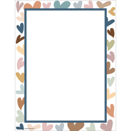 [TCR7152] Everyone is Welcome Hearts Computer Paper (8.5" x 11")(27.9cmx21.5cm)