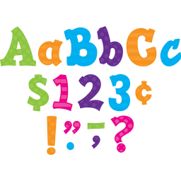 [TCR75261] MULTI BRIGHT SASSY SOLIDS (5"-12.7cm) BOLD BLOCK Letters Combo Pack (238 pcs)