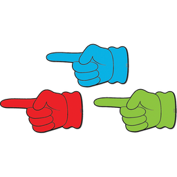 [TCR77202] POINTING HANDS Magnetic Accents  (4''-10 cm)  (16pcs)